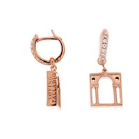 Orecchini Loving Palladio  Donna 3D in Argento Zircone ORR04 SERLIANA - ORR04 SERLIANA